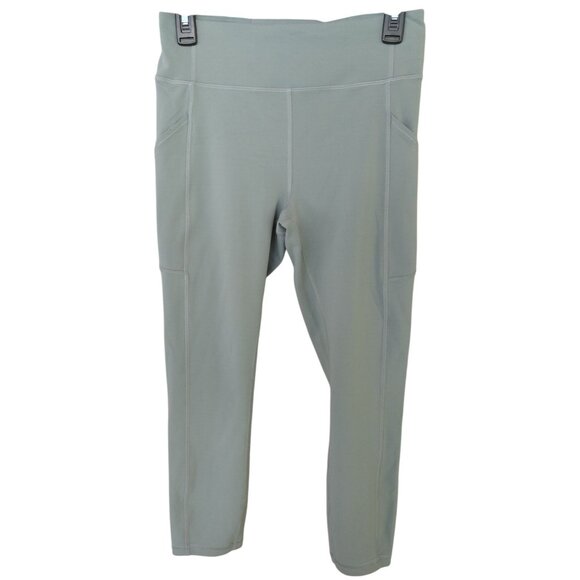 Lululemon High-Rise Crop Leggings Size 8 Sage Green - Picture 1 of 10